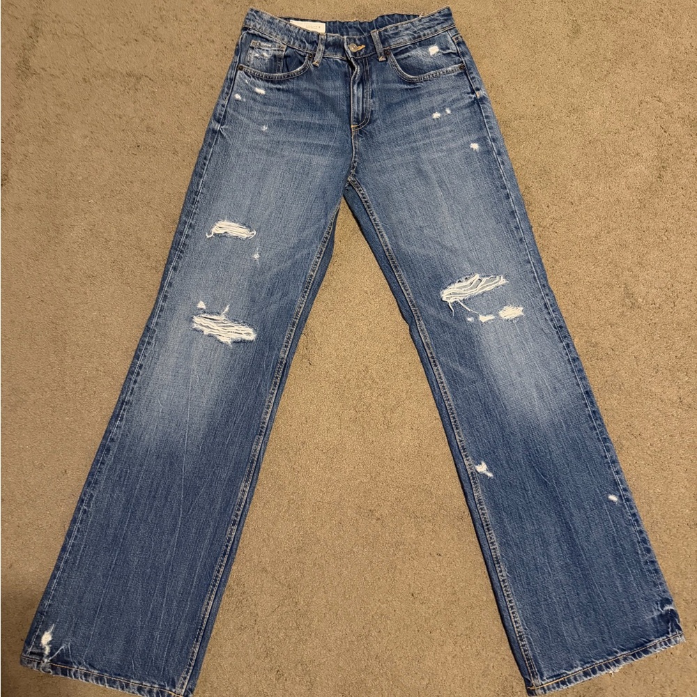 Distressed Blue Women's Jeans